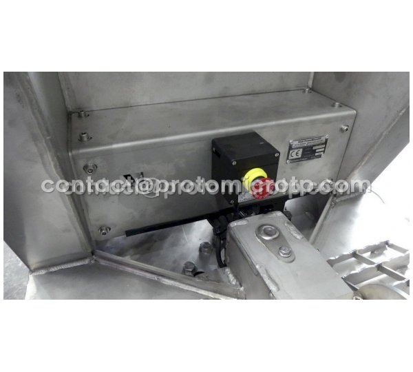Micropelle en Inox motorisation électrique 380V Norme alimentaire, ATEX 22 (anti explosion, silo à sucre)